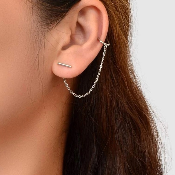 mam262 Jewelry - Silver Ear Cuff